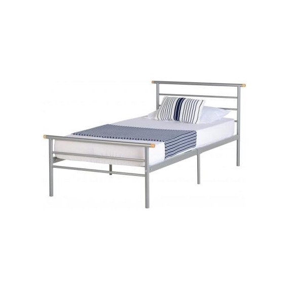 Creek Silver Metal Bed Frame