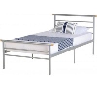 Creek Silver Metal Bed Frame