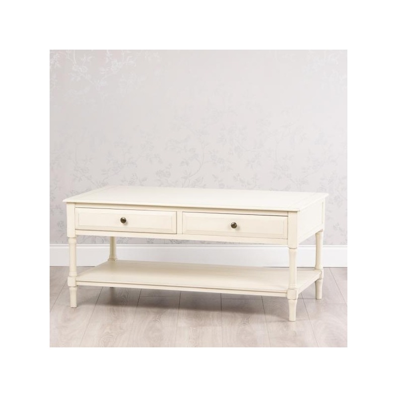 Meadow Coffee Table With Drawers Shelf