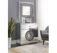 Hallmark 2 Door 1 Drawer Chest & Square Mirror Set