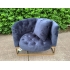Liza Deep Button Velvet Cuddle Chair