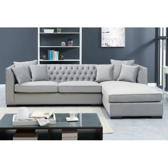 Grey Chesterfield Corner Suite-Right