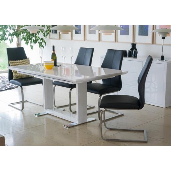 Allure High Gloss Dining Set Allure High Gloss Table Set