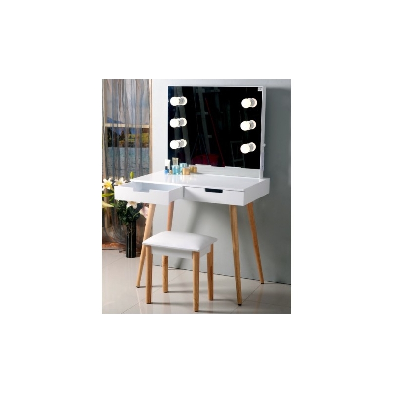 Hollywood Dressing Table Set, Hollywood Vanity Table With Lights