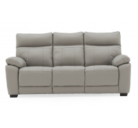 Tomasso Leather 3 Seater Sofa (Fixed)