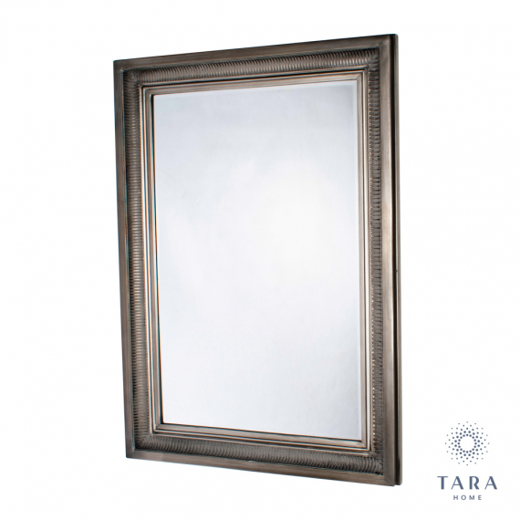 Bordeaux Wall Mirror Antique Silver