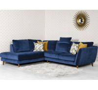 Eden Plush Corner Sofa with Headrest