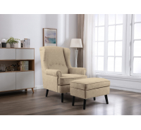 Josh Wingback Chair and Footstool