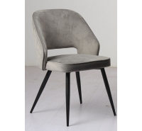 Brooklyn Velvet Dining Chair with Black Leg