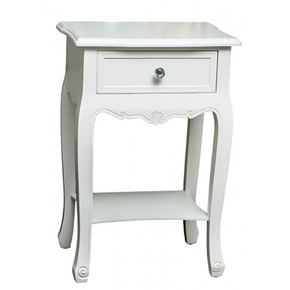 Aoife White 1 Drawer Side Table
