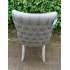 Kiley Buttoned Dining Chair - Grey Faux Leather