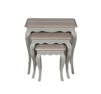 Sofia Hardwick Painted Set of 3 Nesting Tables