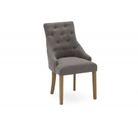 Cannes Linen Upholstered Chairs with Studded Trim