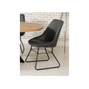 Alaska Dining Chair with Black Metal Leg