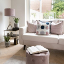 Uneek Home By Rachel McCann Circle Cushion Pink/Navy