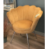 Shell Chair - Sunset Mustard with Chrome Metal Leg