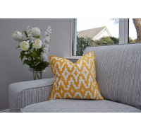 Uneek Home By Rachel McCann Cushion Aztec Mustard