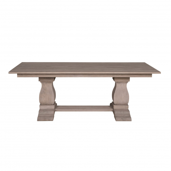 Sofia Twin Pod Dining Table – Rustic Brown
