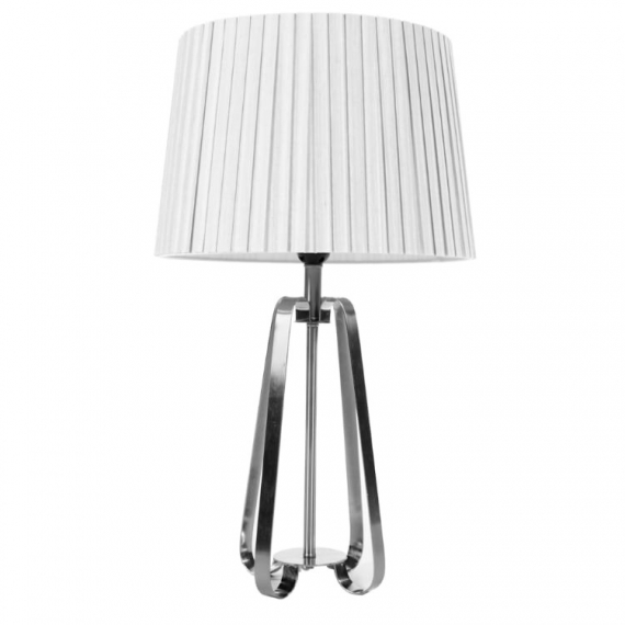 Sia Silver Geometric Table Lamp 57cm