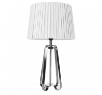 Sia Silver Geometric Table Lamp 57cm