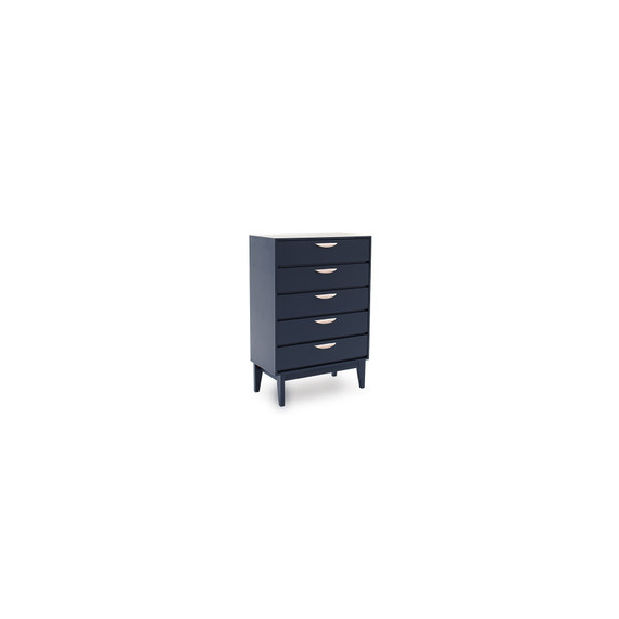 Moonlight Blue Tall Chest of Drawers