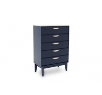 Moonlight Blue Tall Chest of Drawers