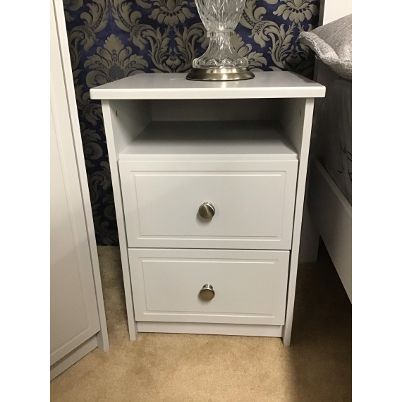 Lexington 2 Drawer Bedside with Shelf