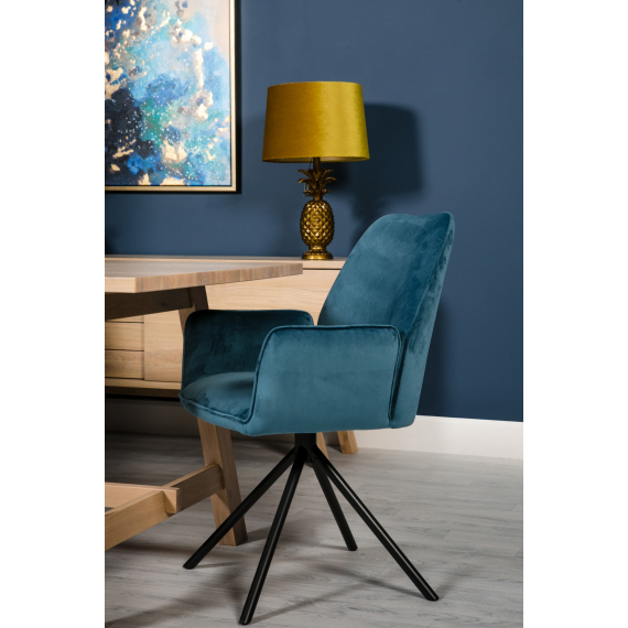 Jupiter Velvet Carver Chair