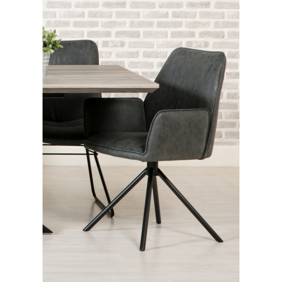 Jupiter Wax Grey Carver Chair