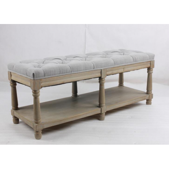 Baker Upholstered Button Top Bench