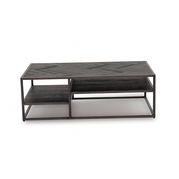 Vienna Chevron Dark Brown Coffee Table