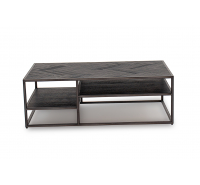 Vienna Chevron Dark Brown Coffee Table