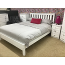 Tralee Chunky White Bed Frame