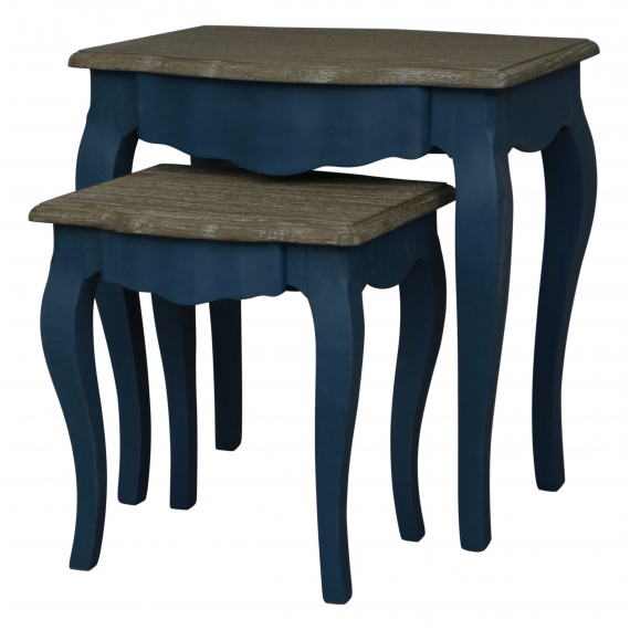 Hyde Blue Set of 2 Nesting Tables