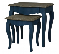 Hyde Blue Set of 2 Nesting Tables