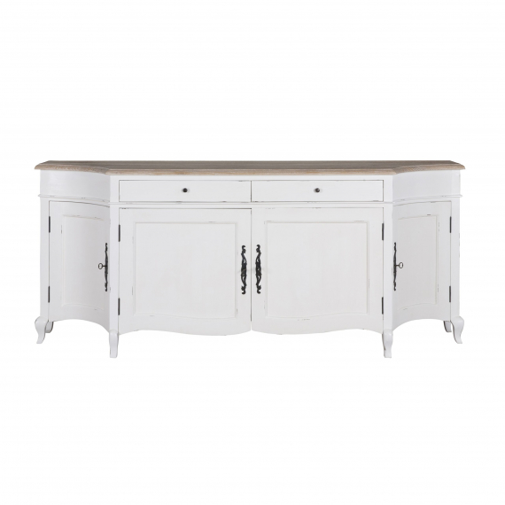 Sofia 4 Door Sideboard - Oak & Antique White