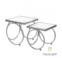 Winston Set of 2 Nesting Tables - Silver