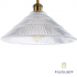 Enzo Glass & Gold Pendant Light 30cm Diameter