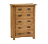 Sally Oak 5 Drawer Chest Of Drawers