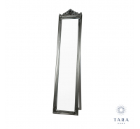 Chateaux Free Standing Slim Cheval Mirror Silver