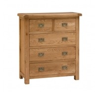 Sally Oak 2 Over 3 Chest Of Drawers