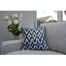 Uneek Home By Rachel McCann Cushion Aztec Navy Blue