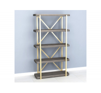 Alicia Gold Frame Bookshelf Display