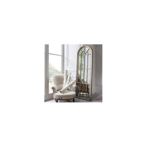 Charming Large Panelled Window Mirror