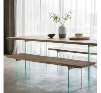 Delphi Glass Dining Bench