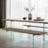 Delphi Glass Dining Bench