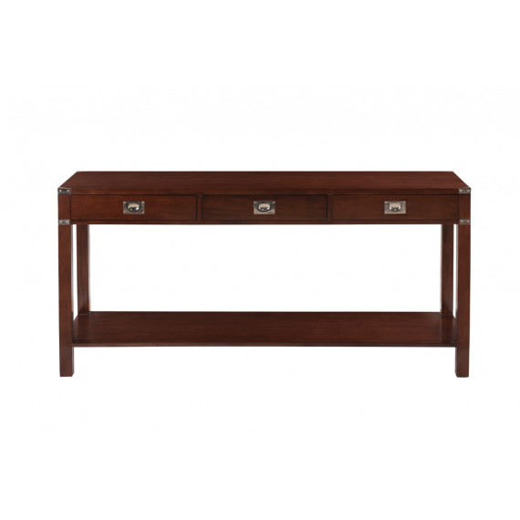 Diana Large Walnut 3 Drawer Console Table