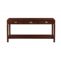 Diana Large Walnut 3 Drawer Console Table