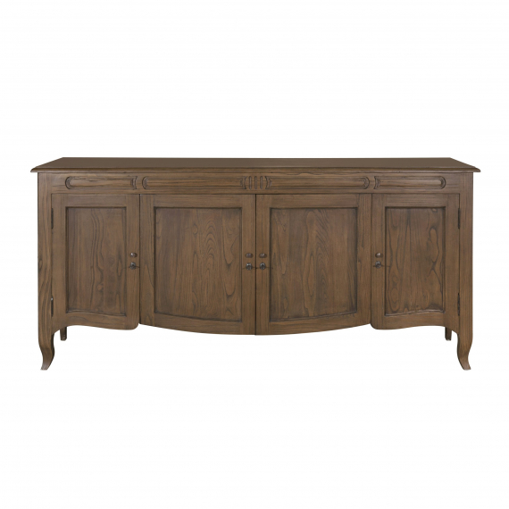 Harriette Walnut 4 Door Large Sideboard