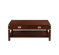 Diana Walnut Coffee Table with Shelf